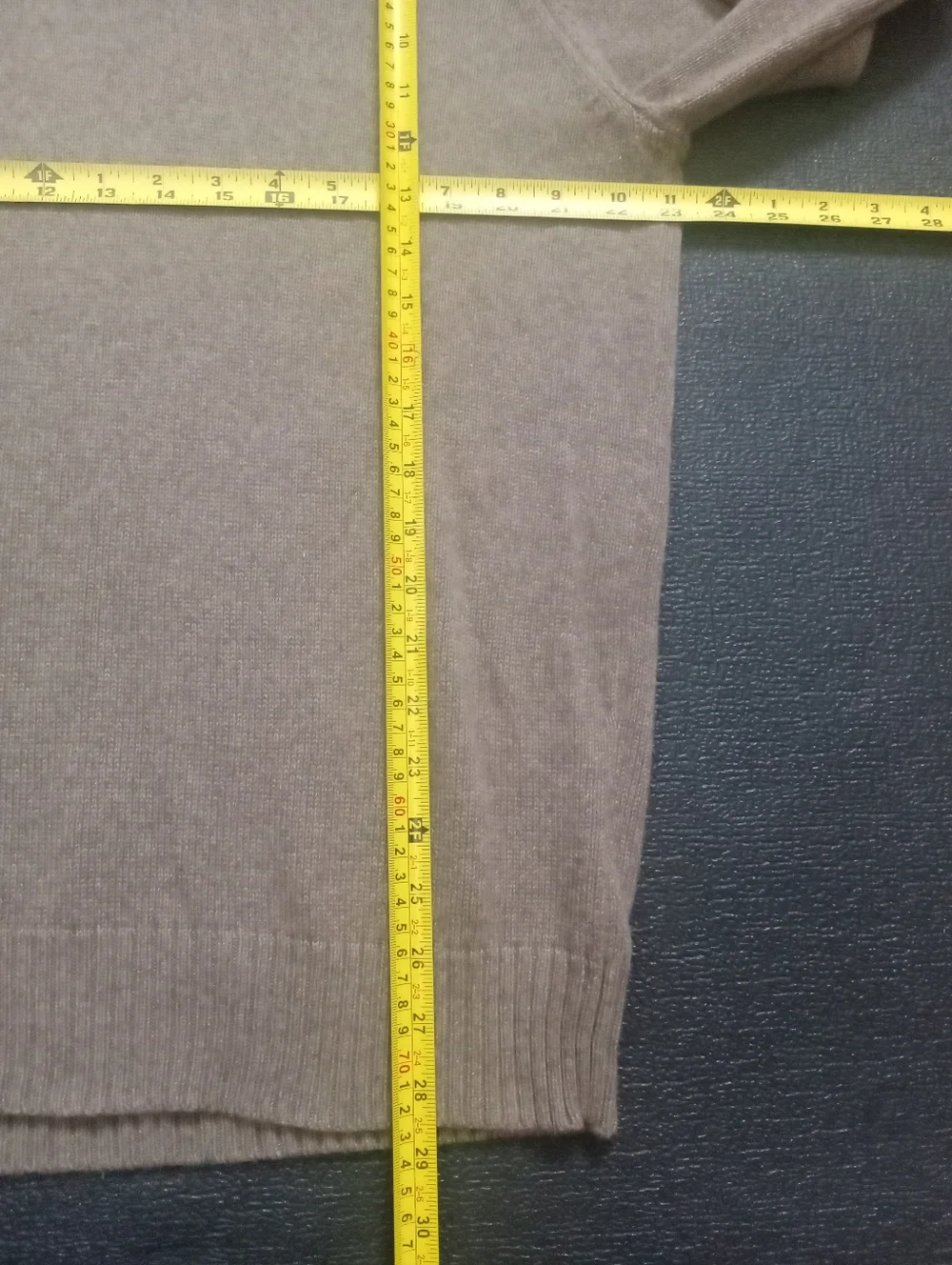 J. Crew Men's Taupe Zip Mock Neck Sweater